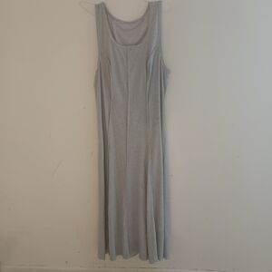 Elegant Gray Maxi Dress